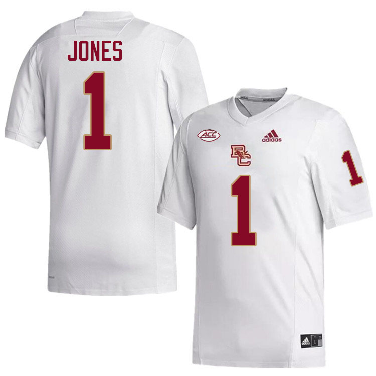 Elijah Jones Jersey,#1 Elijah Jones Boston College Eagles Football Jersey,Uniforms-White